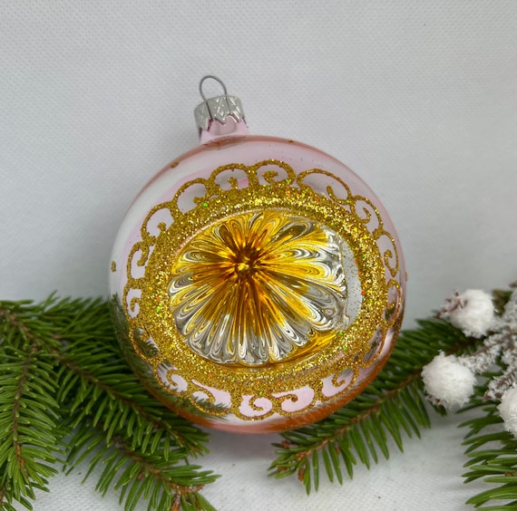 Weihnachtsdeko 2026: Rosa Weihnachtsschmuck, handgefertigte Glas-Weihnachtsornamente, Weihnachtsdeko fürs neue Zuhause