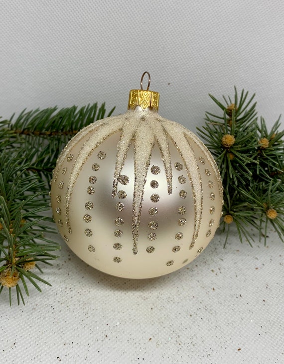 Pearl Christmas Glass Ball Xmas Ornaments Blown Glass Christmas