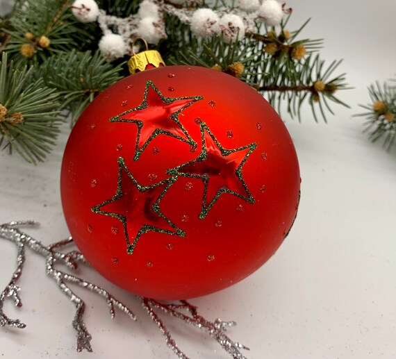 Colored glass christmas balls discount