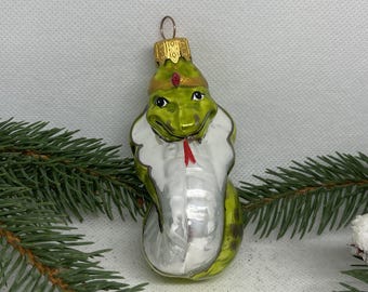 Snake Christmas ornament holiday decor handmade christmas glass ornaments  family ornaments tree decorations christmas gift 2024