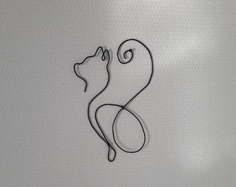 Chat Fil De Fer Etsy Chat Fil De Fer Etsy