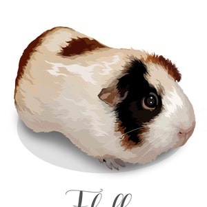 Guinea Pig Portrait Hamster Lover Gift Guinea Pig Lover Gift Custom Pet Portrait Regal Pet Portrait Pet Lover Gift Pet Portrait