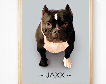 Custom Pet Illustration Custom Pet Portrait Digital Pet Portrait From Photo Pet Memorial Gift Custom Dog Portrait Dog Lover Gift