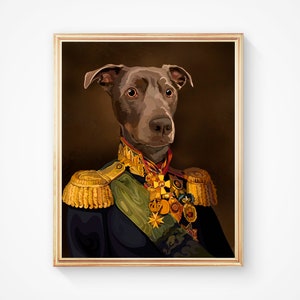 Custom Pet Portrait Royal Pet portrait Valentine&#39;s day Gift Pet Regal Dog Portrait Pet Loss Gift Last Minute Gift Renaissance Pet