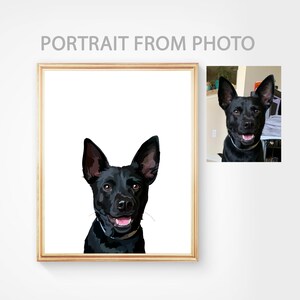 Pet Painting PEEKABOO Pet Portrait Dog Portrait Pet Lovers Gift Pet Loss Gift Dog Personalized Pet Portrait Custom Dog Dog Drawing