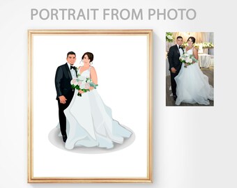 Family Portrait Illustration Gift for Mum Custom Family Portrait Personalized Family Portrait Family Portrait with Pet Family Print