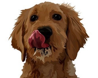 Custom Dog Portrait - Dog Memorial Gift - Dog Lover Gift