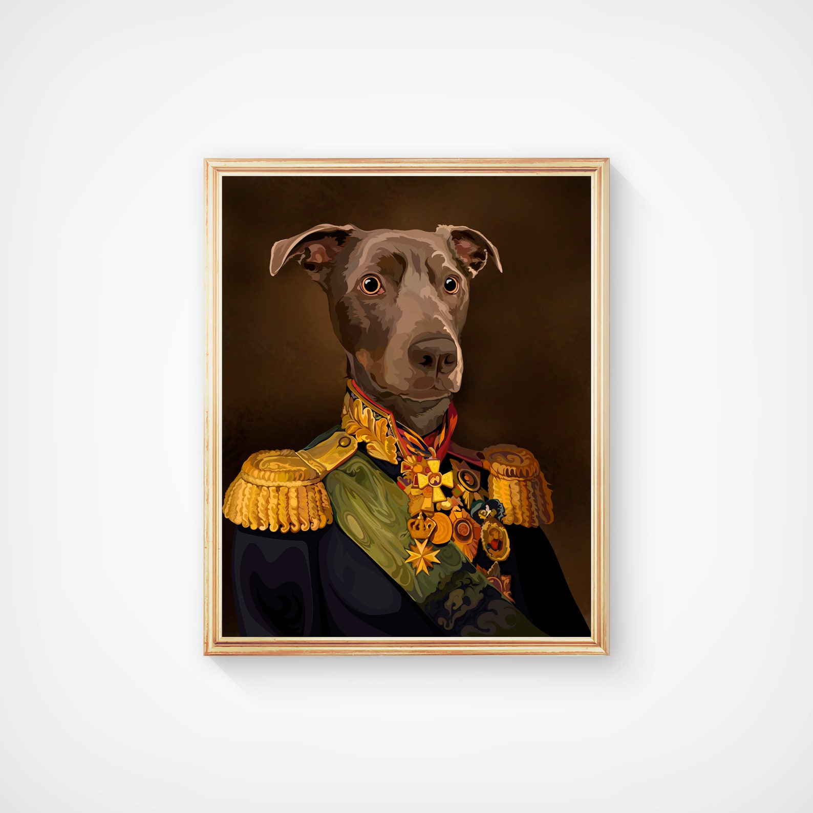 Custom Pet Portrait Renaissance Pet Portraits Regal Royal Etsy