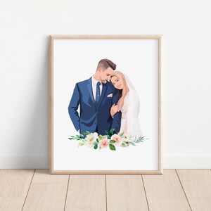 Benutzerdefinierte Familien Portrait Benutzerdefinierte Paar Portrait Jahrestag Geschenk Valentinstag Geschenk Hochzeitsgeschenk Verlobung Geschenk Geburtstagsgeschenk