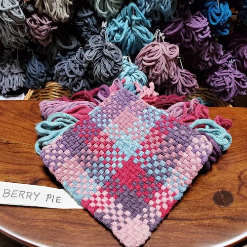 PRO 10 Wool Nature Dyed Potholder Loops Etsy