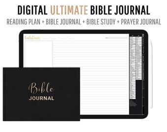 Ultimate Digital Bible Journal, Reading Plan, Bible Study (PDF)