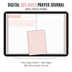 Digital Daily Prayer Journal, Simple Prayer Journal, Blush, Goodnotes, Notability and Xodo