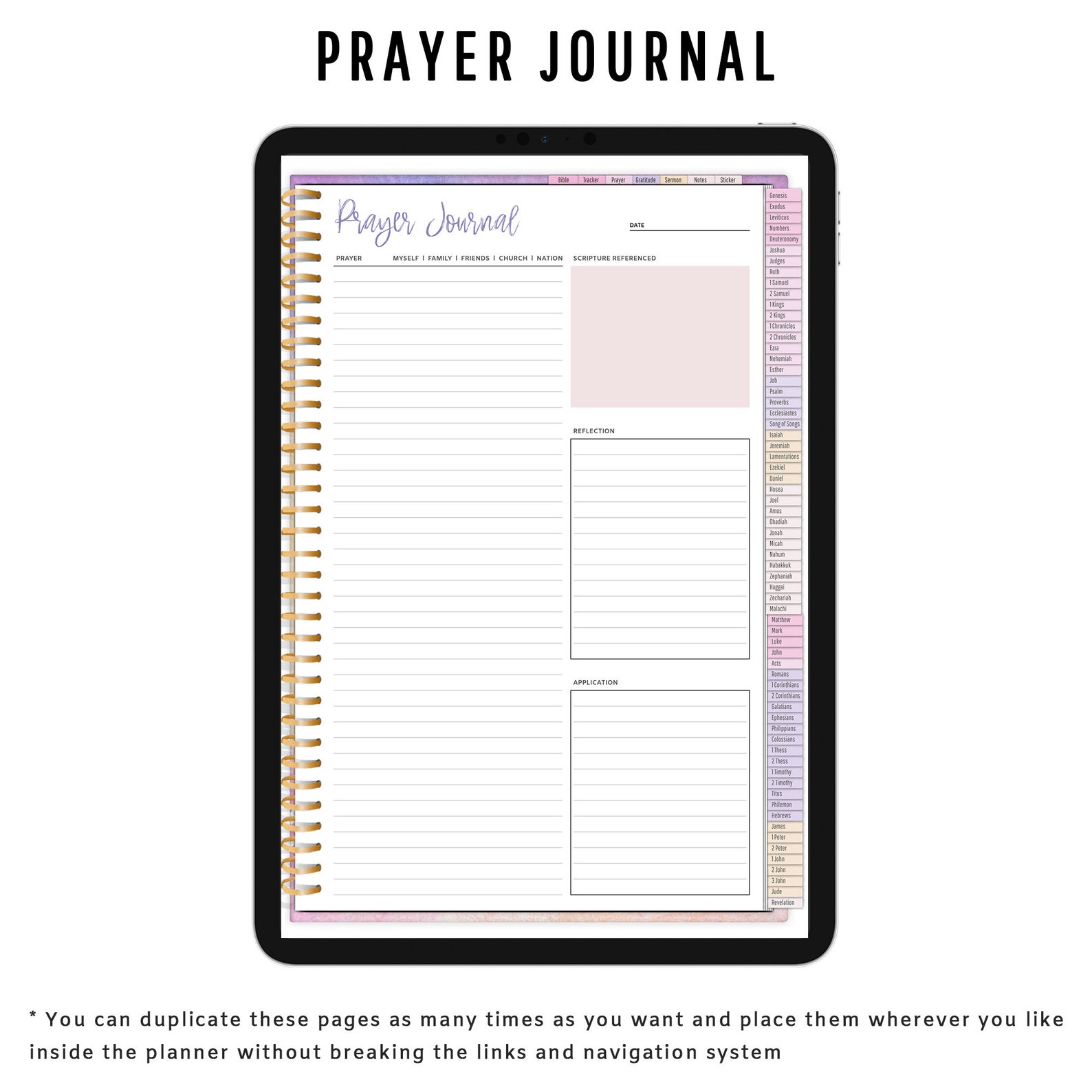 Digital Bible Journal Portrait SOAP Faith Goodnotes Etsy