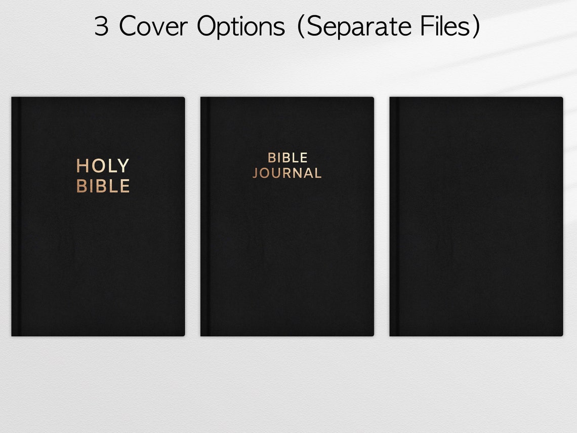 Digital Journaling Bible With Index Tabs Black Goodnotes Etsy