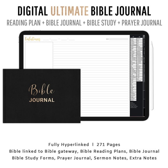 Ultimate Digital Bible Journal, Goodnotes, Notability and Xodo, Online Bible, Bible Reading Plan, Bible Study, Prayer Journal, Sermon notes