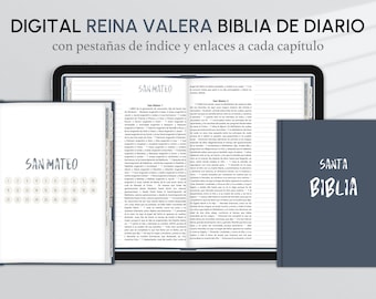 Bible espagnole Reina Valera, journal de prières, notes de sermon (téléchargement numérique)