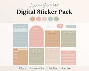 Digital Faith Sticker Pack, Live in the Word