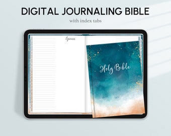Digital Journaling Bible, Index Tabs, Goodnotes, Notability, Xodo (PDF)