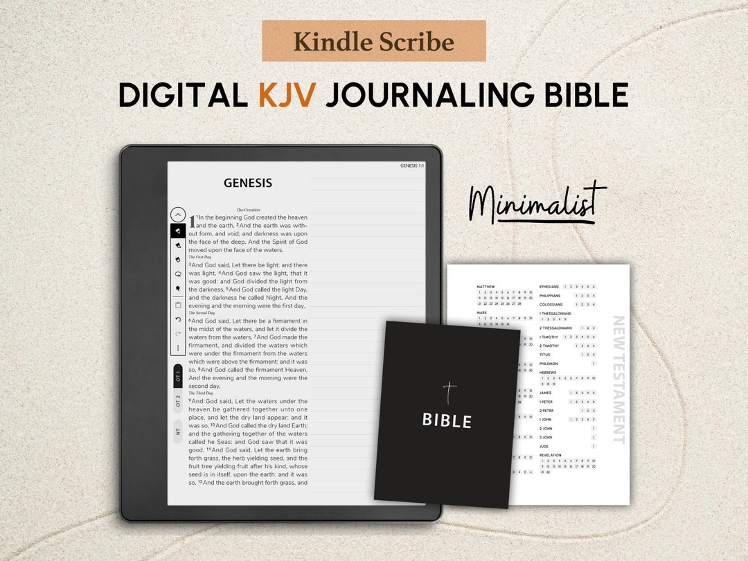 Digital KJV Journaling Bible for Kindle Scribe Etsy