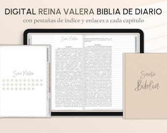 Bible espagnole Reina Valera, journal de prières, notes de sermon (téléchargement numérique)