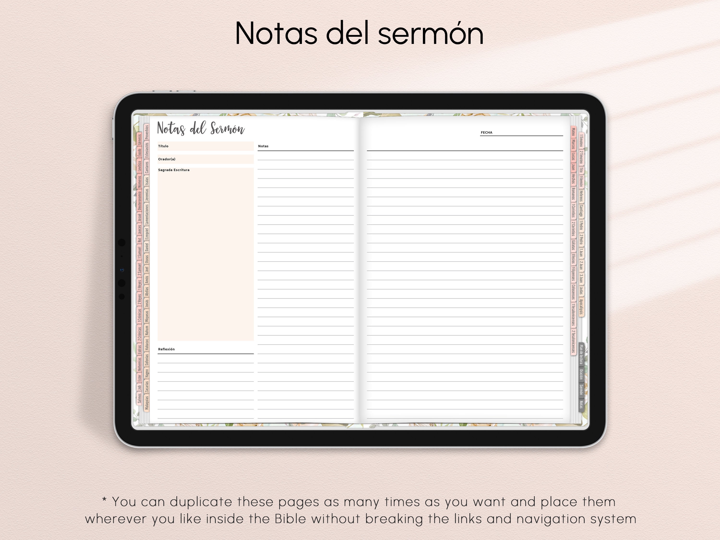 Biblia De Diario Digital (reina Valera), Spanish Bible, Goodnotes, Xodo,  Diario De Oración, Estudio Bíblico, Notas De Sermón - Etsy Israel, image size:3000x2250