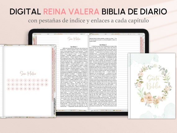 Reina Valera Spanish Bible, Prayer Journal, Sermon Notes (Digital Download)