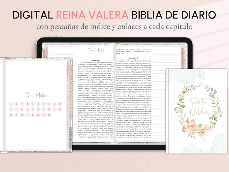 Bible espagnole Reina Valera, journal de prières, notes de sermon (téléchargement numérique) image 1