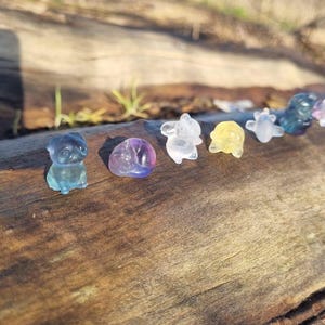 Mini mystery fluorite carvings