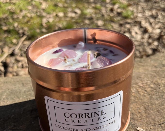 Crystal infused Candles