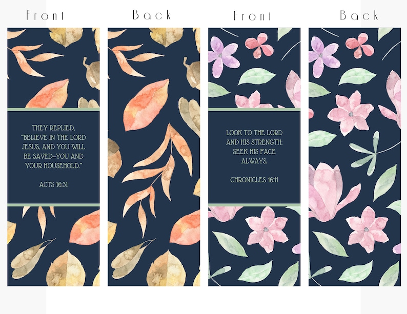 bible verse bookmark 6 set printable bookmark bible verse