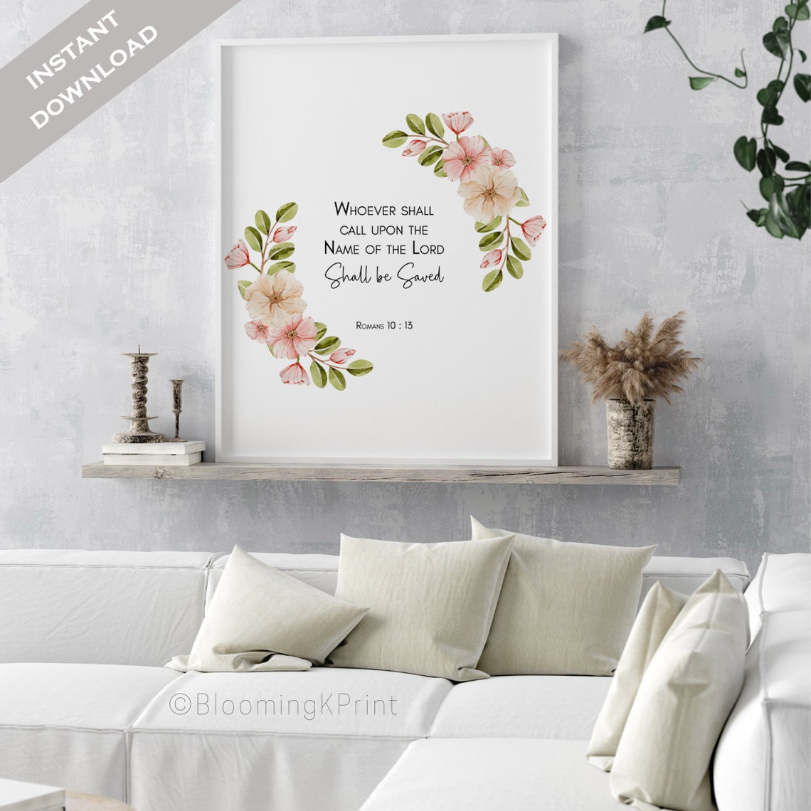 Romans 1013 KJV Bible Quotes Wall Decor Large Scripture Etsy