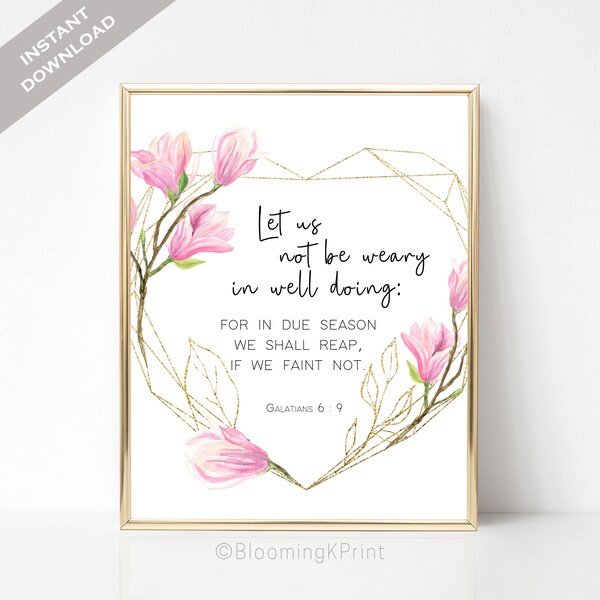 Galatians 6 9 - Etsy
