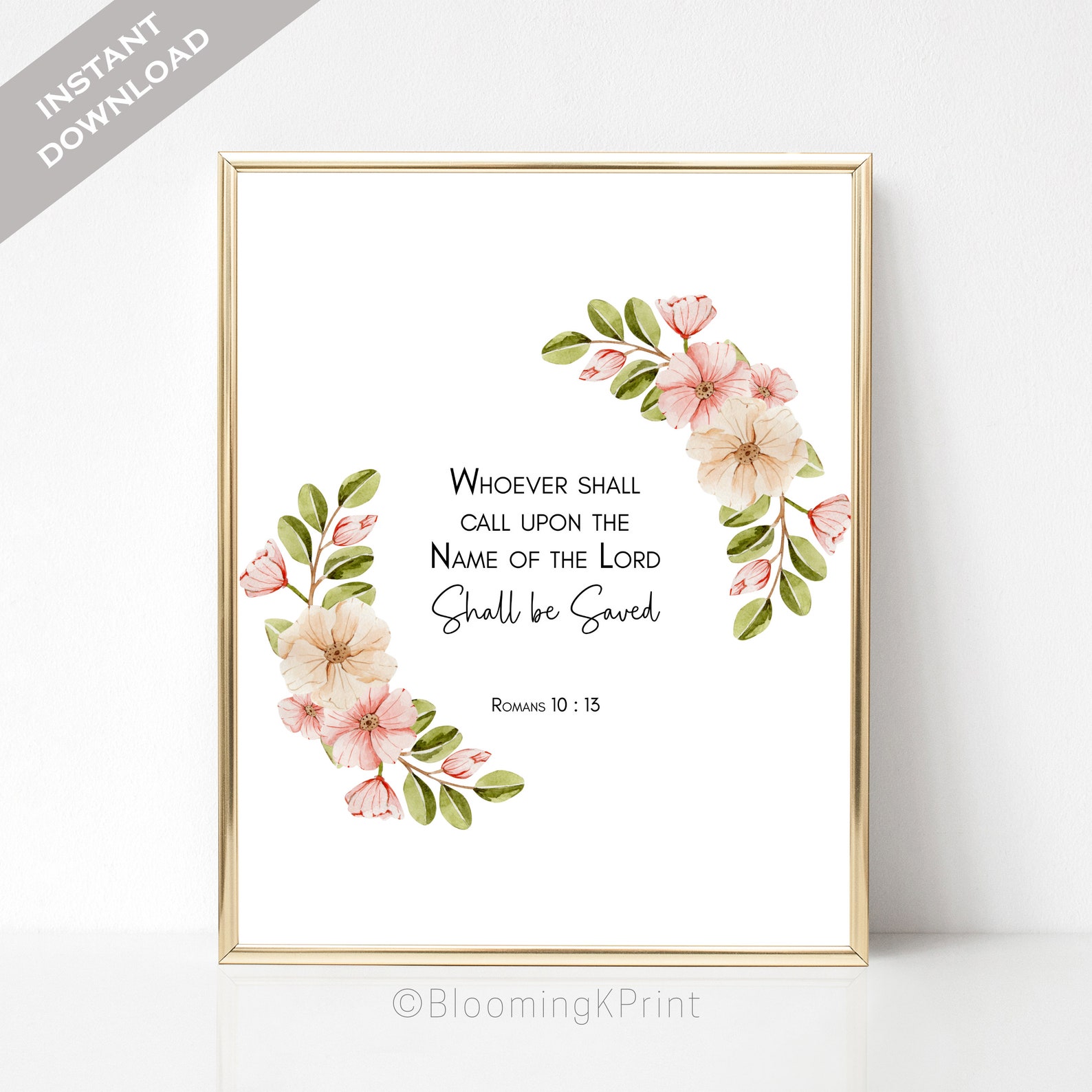 Romans 1013 KJV Bible Quotes Wall Decor Large Scripture Etsy