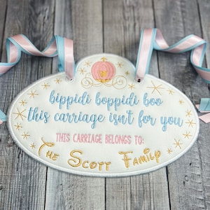 Bippidi Boppidi Boo This carriage isn't for you, fun stroller tag, Personalized Custom, Diaper Bag Tag, Theme Park Spotter, Wheelchair Tag