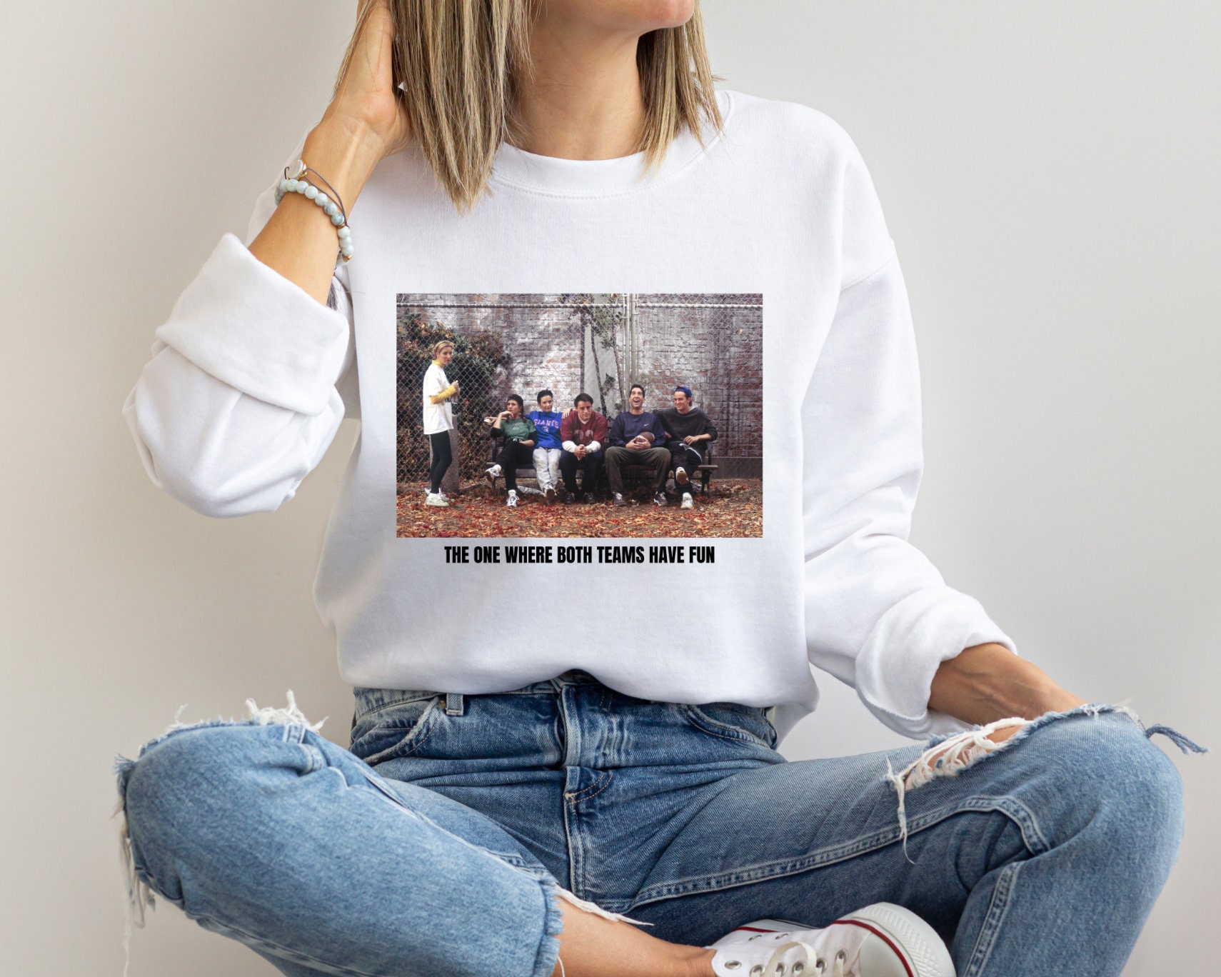 Friends football sweatshirt hotsell