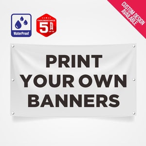 Custom Vinyl Banner: Full Color Printing, Waterproof, Fade Resistant