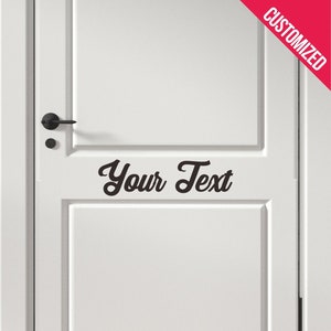 Custom Door Decal - Personalized Door Decal - Custom Removable Decal - Welcome Door Decal - Custom Front Door Decal - Room Door Decal