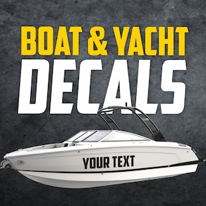 Stickers bateau - Stickers bateau - Stickers yacht personnalisés - Stickers yachts personnalisés - Stickers yachts personnalisés - Stickers vinyles personnalisés