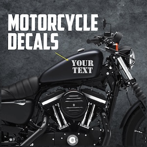 2 Decals For Motorcycle Frame - 2x Personalized Motorcycle Decal - Custom Motorcycle Frame Decal - Motorcycle Decals - Custom Bike Decals