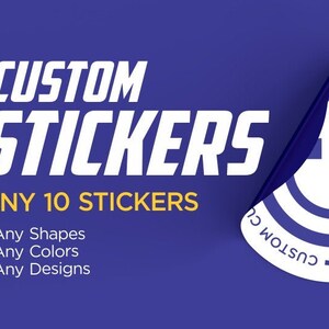 Custom Stickers - Custom Cut Stickers - Laptop Stickers - Custom Design Stickers - Laptop Sticker - Logo Sticker - Die Cut Sticker