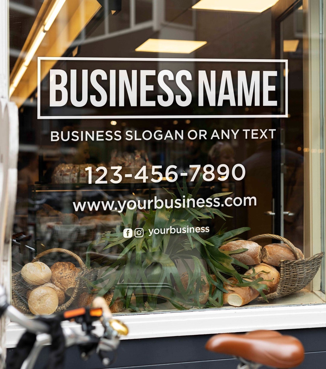 Custom Window Decal Custom Storefront Vinyl Sticker Window Door Lettering Business Door Decal