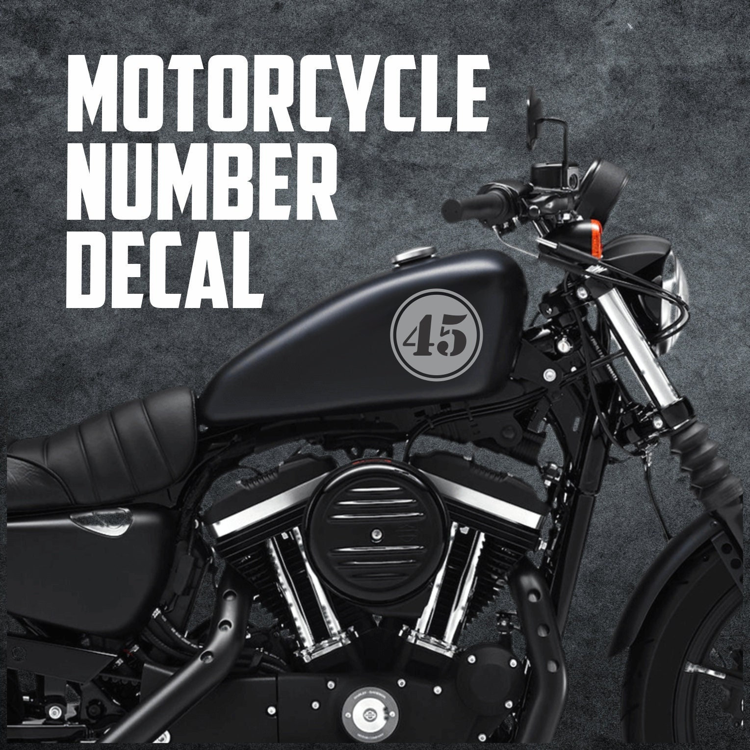 Motorbike Numbers Stickers - TenStickers