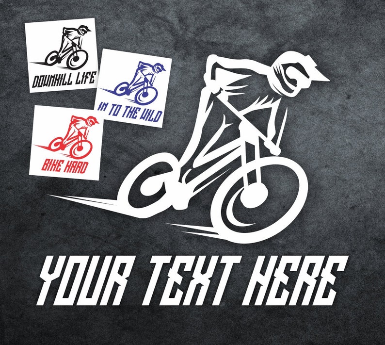 Custom Mountain Bike Decals Custom MTB Logo Decals MTB Etsy