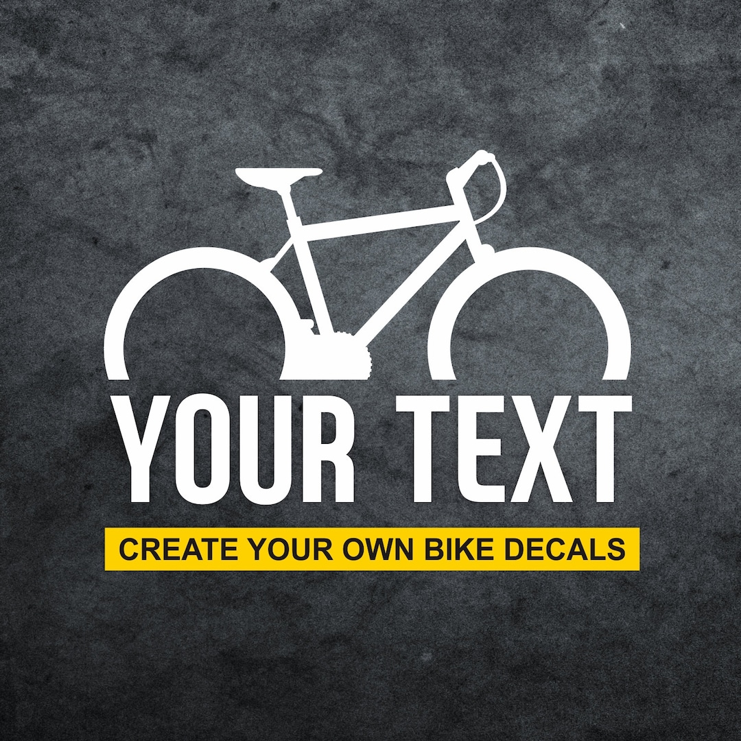 Custom Mountain Bike Decals Custom Bicycle Decals Personalized Bike