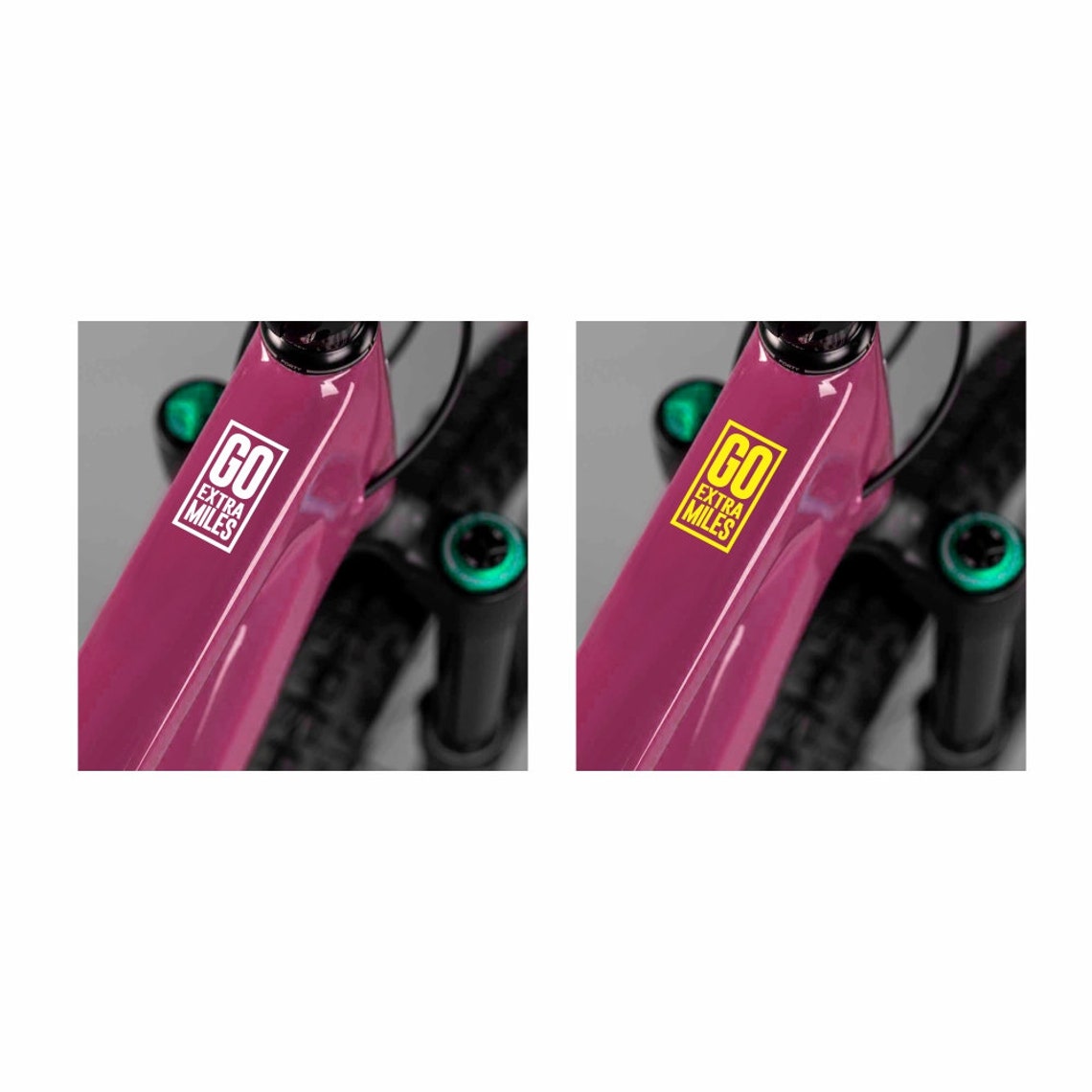 custom bike frame stickers