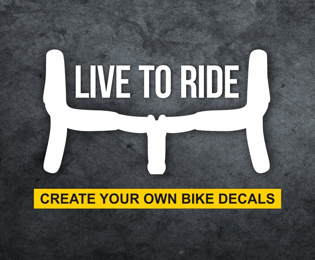Custom Road Bike Decals Custom Bicycle Decals Personalized Bike Decals