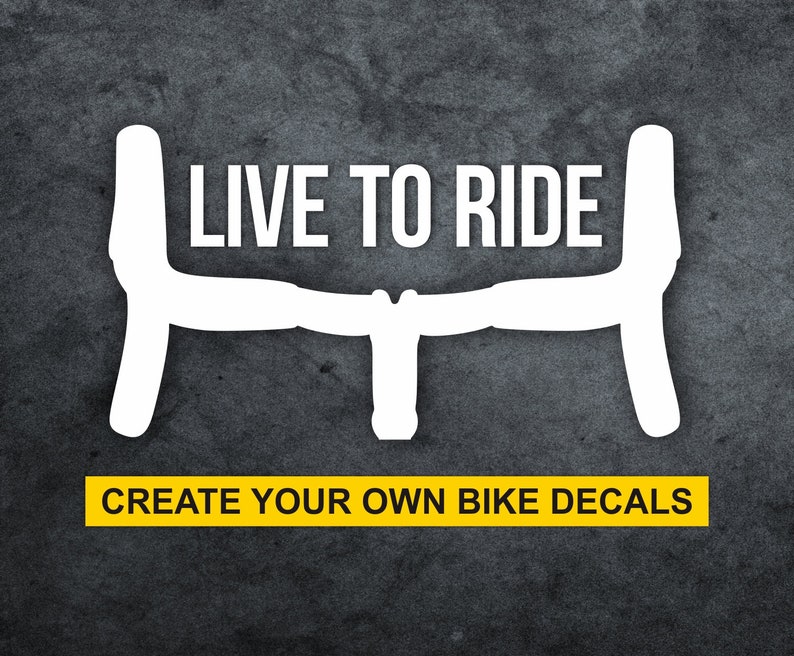 Custom Road Bike Decals Custom Bicycle Decals Personalized Etsy