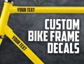 2 Decals For Bike Frame - 2x Personalized Bike Frame Decal - Custom Bike Frame Decal - MTB Decals - Road Bike Decals - Mountain Bike Decals