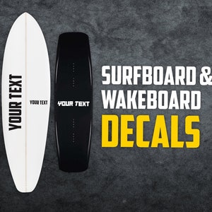 Custom Surfboard Decals - Custom Wakeboard Decals -  Surfboard Decals - Wakeboard Decals - Custom Decals - Custom Vinyl Sticker