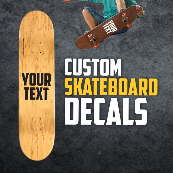 Custom Skateboard Decals - Personalized Skateboard Decals - Skateboard Sticker - Custom Skateboard Decal - Longboard Decals